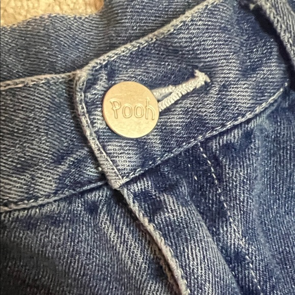 Vintage Disney Denim Shorts with Embroidered Pooh and Piglet - Picture 5 of 13